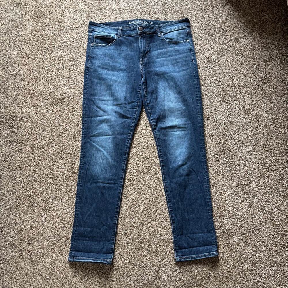 Dark Wash American Eagle Skinny Jeans